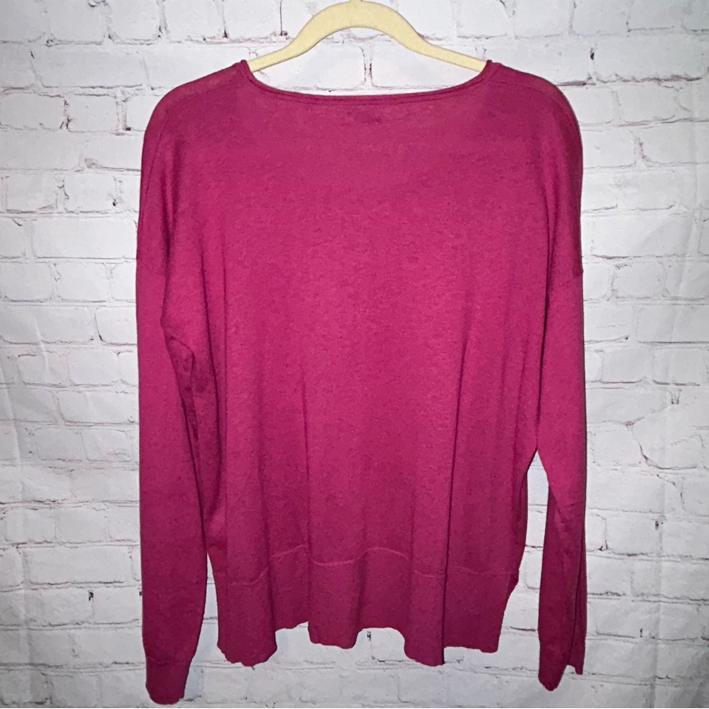 Faherty linen blend sweater women’s‎ size M - Picture 6 of 8